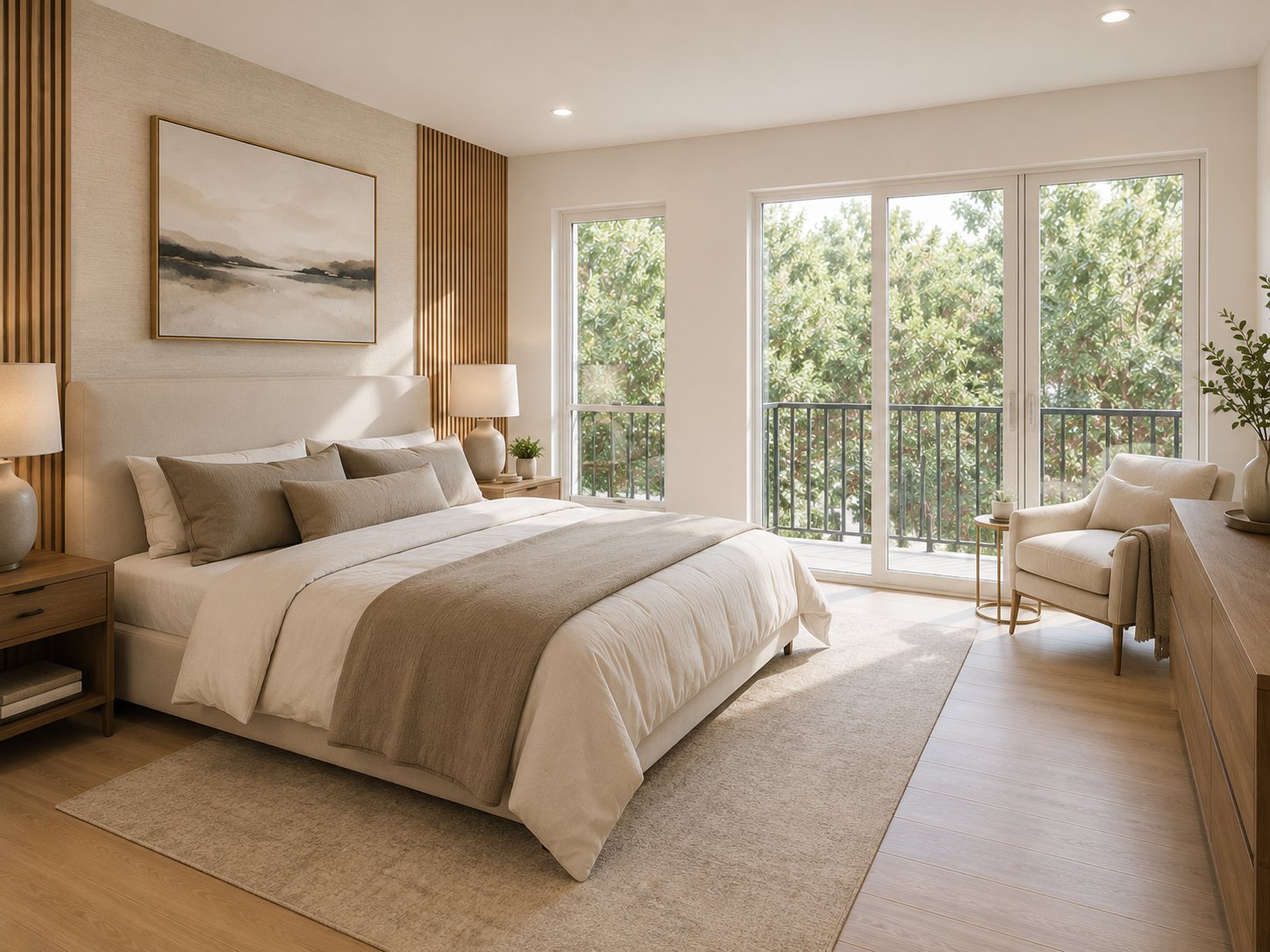 Representative bedroom interior